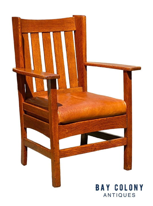 Arts & Crafts wingback chair