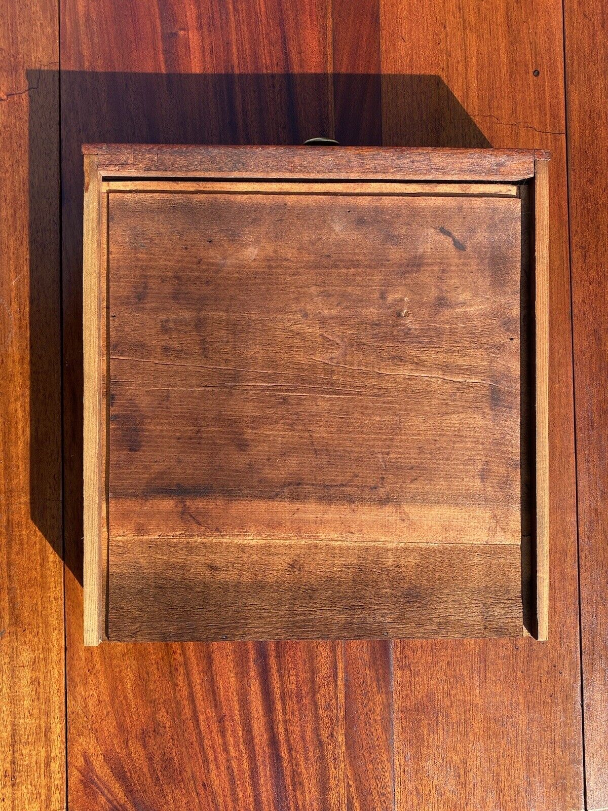 Antique Mahogany Drop Leaf Table with Drawer & Icicle Inlaid Legs