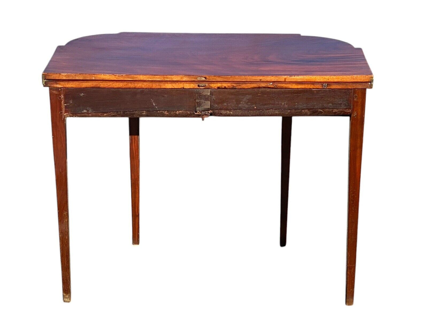 Antique Massachusetts Mahogany Card Table / Game Table