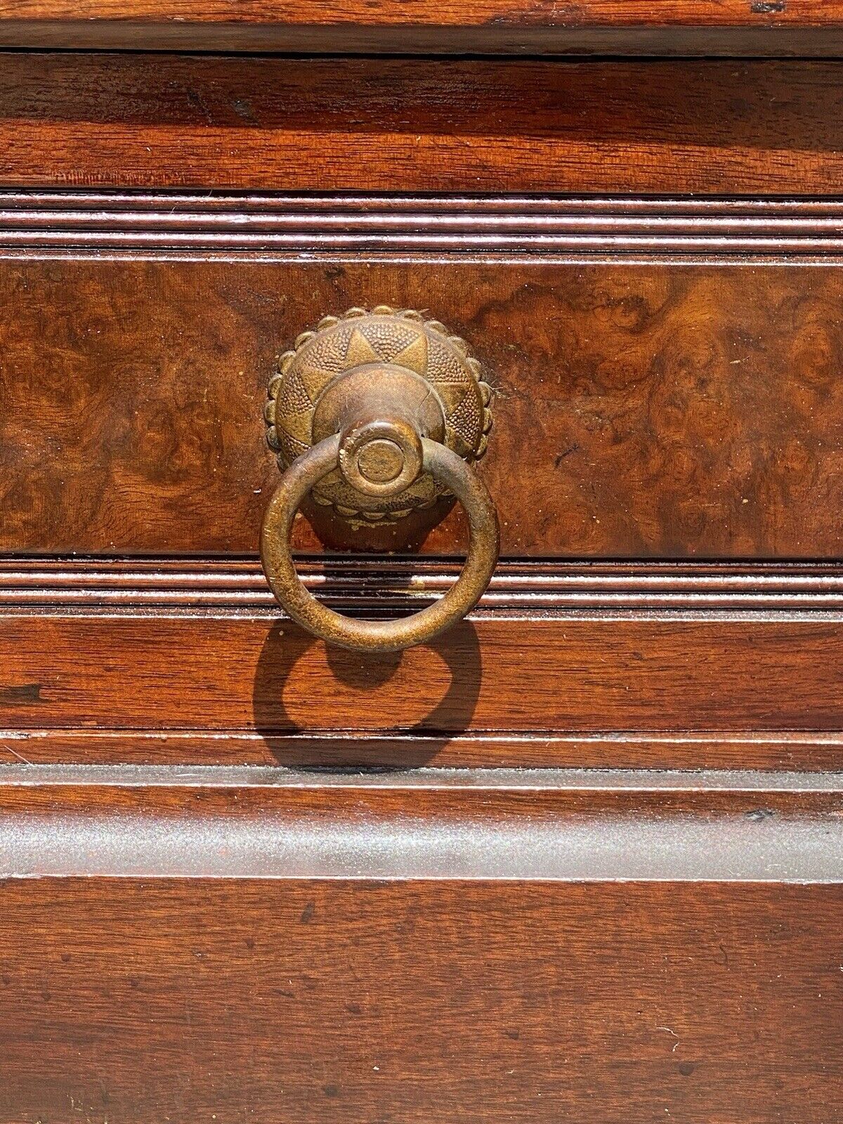 Antique Victorian Bookcase / China Cabinet with Glass Door & Freemason Carvings