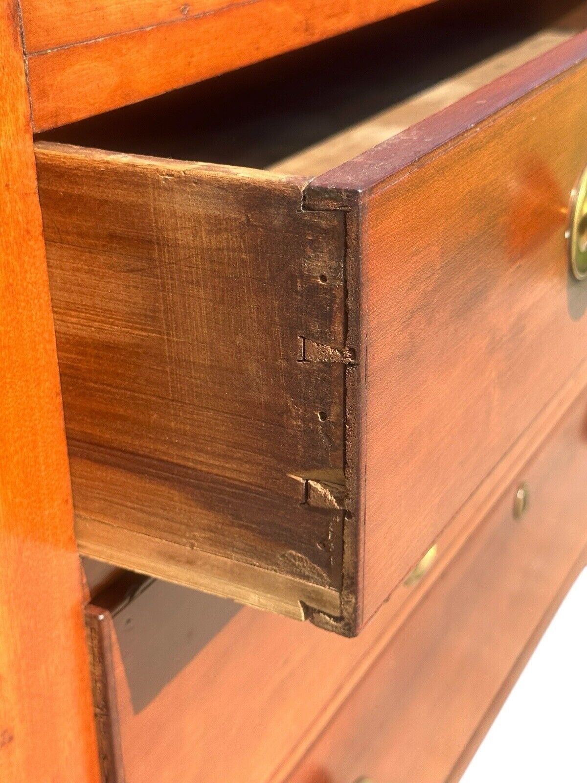 Antique Federal Period Kentucky Cherry Three Drawer Bachelor's Chest - Rare Form