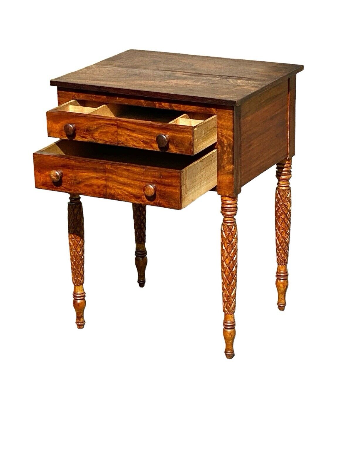 Antique Mahogany & Rosewood Worktable / Nightstand