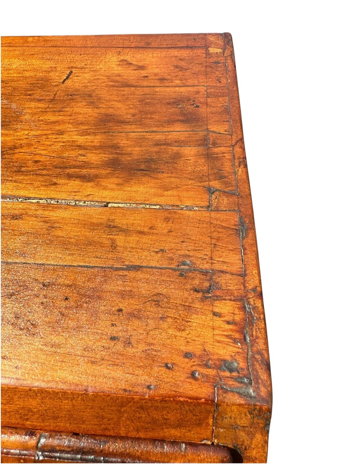Antique Chippendale New England Tiger Maple & Cherry Slant Lid Desk Circa 1780 - Bay Colony Antiques Antiques:Furniture:Desks & Secretaries