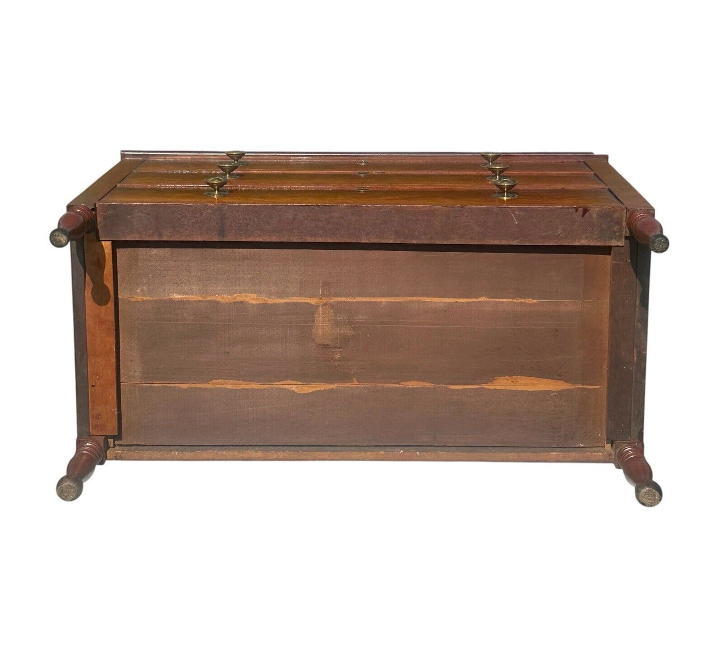 Antique Federal Period Kentucky Cherry Three Drawer Bachelor's Chest - Rare Form - Bay Colony Antiques Antiques:Furniture:Dressers & Chests of Drawers