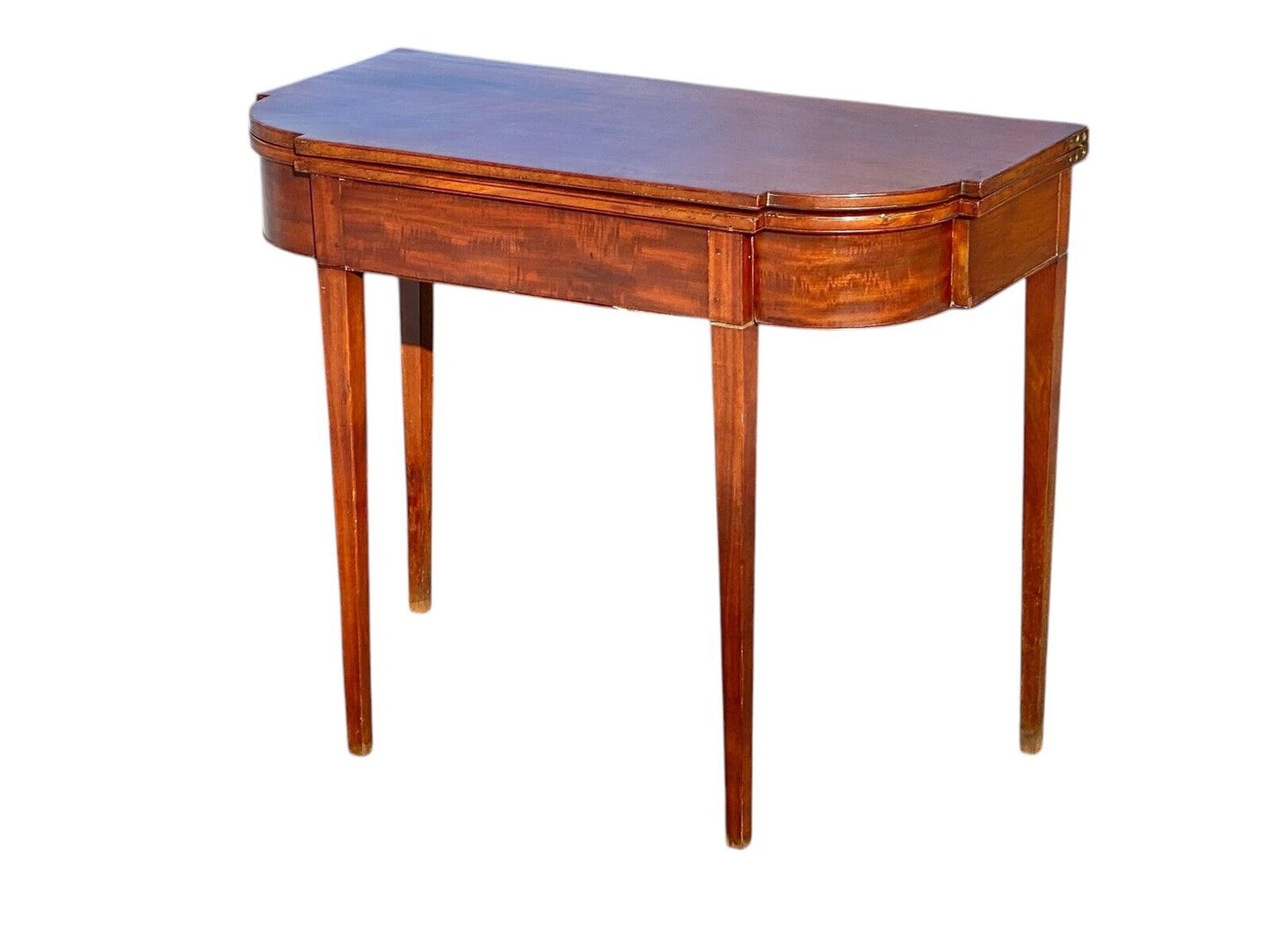 Antique Massachusetts Mahogany Card Table / Game Table - Bay Colony Antiques Antiques:Furniture:Tables