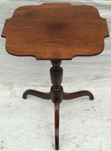 MAHOGANY QUEEN ANNE STYLE CANDLE STAND BY IRVING & CASSON - BOSTON EARLY 20TH C