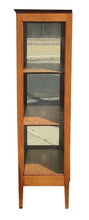 Load image into Gallery viewer, 20th C Antique Arts &amp; Crafts Tiger Oak Single Door Bookcase / China Cabinet