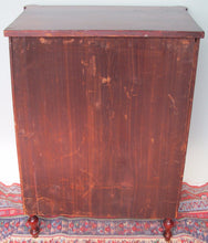 Load image into Gallery viewer, EXCEPTIONALLY FINE SOLID MAHOGANY SHERATON LINGERIE CHEST WITH PINEAPPLE COLUMNS