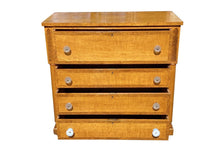 Load image into Gallery viewer, Late 18th Century Antique Pennsylvania Federal Tiger Maple Chest of Drawers - Rare Knobs