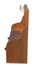 Load image into Gallery viewer, 19th C Antique Vermont Country Primitive Grain Painted Wall Shelf / Cupboard