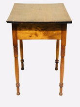 Load image into Gallery viewer, 19TH C ANTIQUE SHERATON PERIOD COUNTRY PINE WORK TABLE / NIGHT STAND