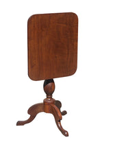 Load image into Gallery viewer, Antique Federal Southern Walnut Tilt Top Tea Table With Rare Cornucopia Legs