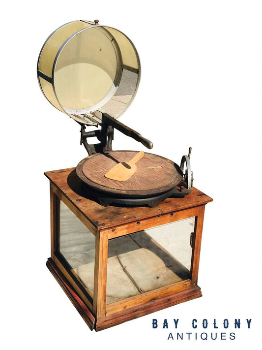 19TH C ANTIQUE INDUSTRIAL GENERAL STORE COMPUTING CHEESE CUTTER