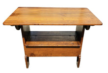 Load image into Gallery viewer, 18TH C ANTIQUE COUNTRY PRIMITIVE QUEEN ANNE PINE TILT TOP TAVERN / DINING TABLE