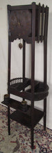Load image into Gallery viewer, ARTS &amp; CRAFTS MISSION OAK TALL CASE CLOCK WITH TINY OAK BUCKETS -ORIGINAL FINISH