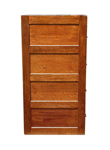 Antique Oak 4 Drawer Wood File Cabinet - Weis Furniture Company