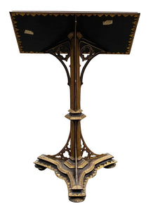English gothic revival brass lectern music stand