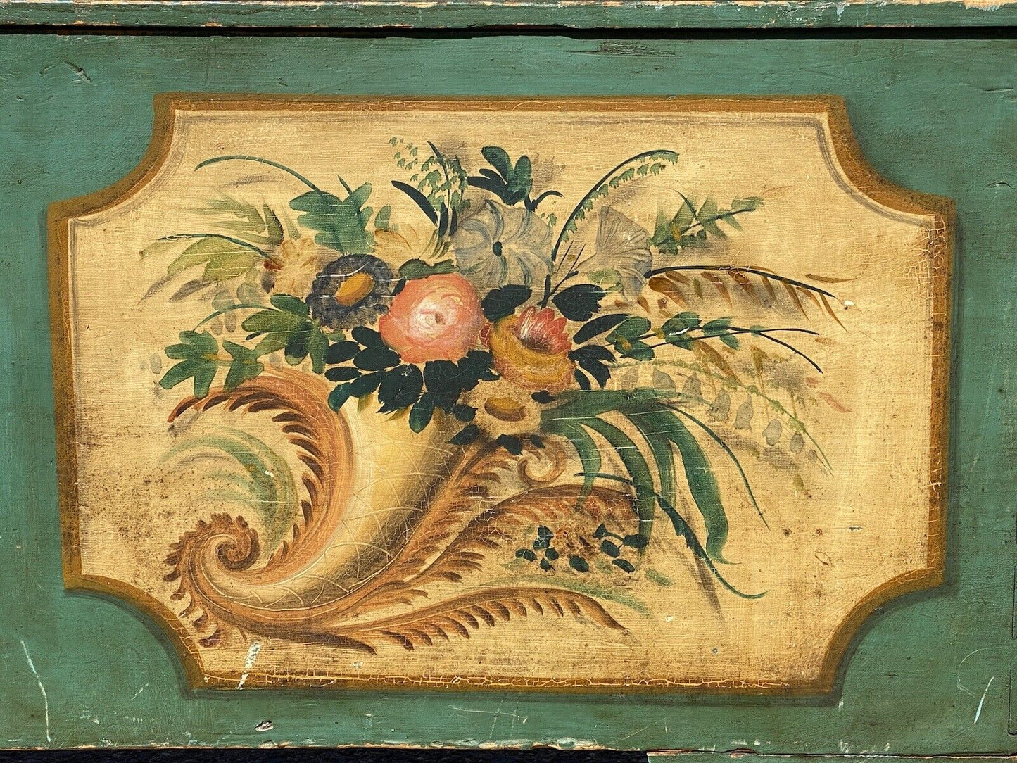 Antique Painted Blanket Chest / Medicine Chest - Charles Holman Portsmouth NH