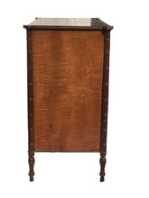 Load image into Gallery viewer, EARLY 20TH C ANTIQUE SHERATON STYLE TIGER MAPLE JELLY CUPBOARD / CABINET DANERSK