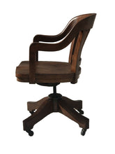 Load image into Gallery viewer, ANTIQUE ARTS &amp; CRAFTS / MISSION OAK OFFICE DESK CHAIR BY MILWAUKEE CHAIR CO