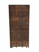 Load image into Gallery viewer, EARLY 20TH C ANTIQUE ARTS &amp; CRAFTS / MISSION OAK INDUSTRIAL INDEX FILE CABINET
