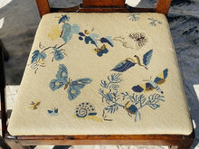 Load image into Gallery viewer, 18TH C PAIR OF ANTIQUE MAHOGANY CHIPPENDALE NEEDLEPOINT SEAT SIDE CHAIRS