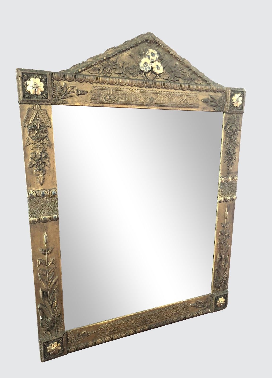 18TH CENTURY HUDSON RIVER VALLEY DUTCH BAROQUE FRAME WITH MIRROR