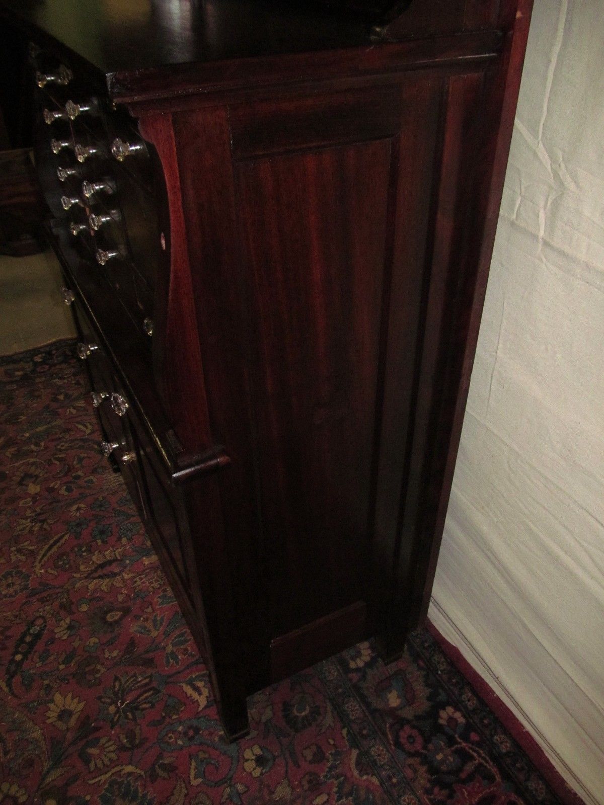 FINE 19TH CENTURY 20 DRAWER MAHOGANY DENTAL CABINET BY THE AMERICAN CABINET CO.