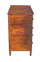 Load image into Gallery viewer, Federal New England Tiger Maple Chest of Drawers / Dresser ~ Exceptional &amp; Rare