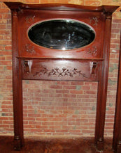 Load image into Gallery viewer, PAIR OF VICTORIAN CARVED MANTLES WITH MIRRORED GALLERIES-EXTRA RARE