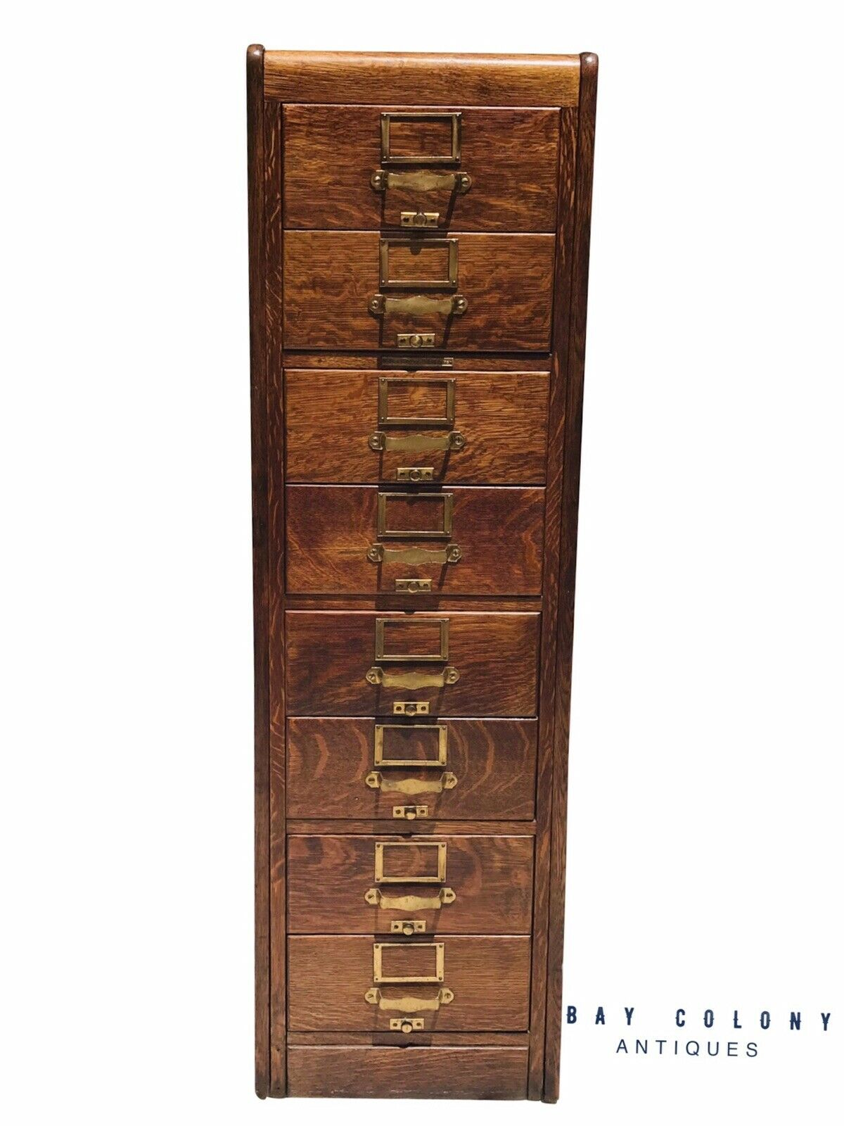 20TH C ANTIQUE ARTS & CRAFTS / MISSION OAK FILE CABINET ~ LIBRARY BUREAU SOLE