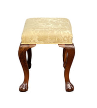 Load image into Gallery viewer, Antique Queen Anne / Chippendale Style Walnut Footstool With Ball &amp; Claw Legs