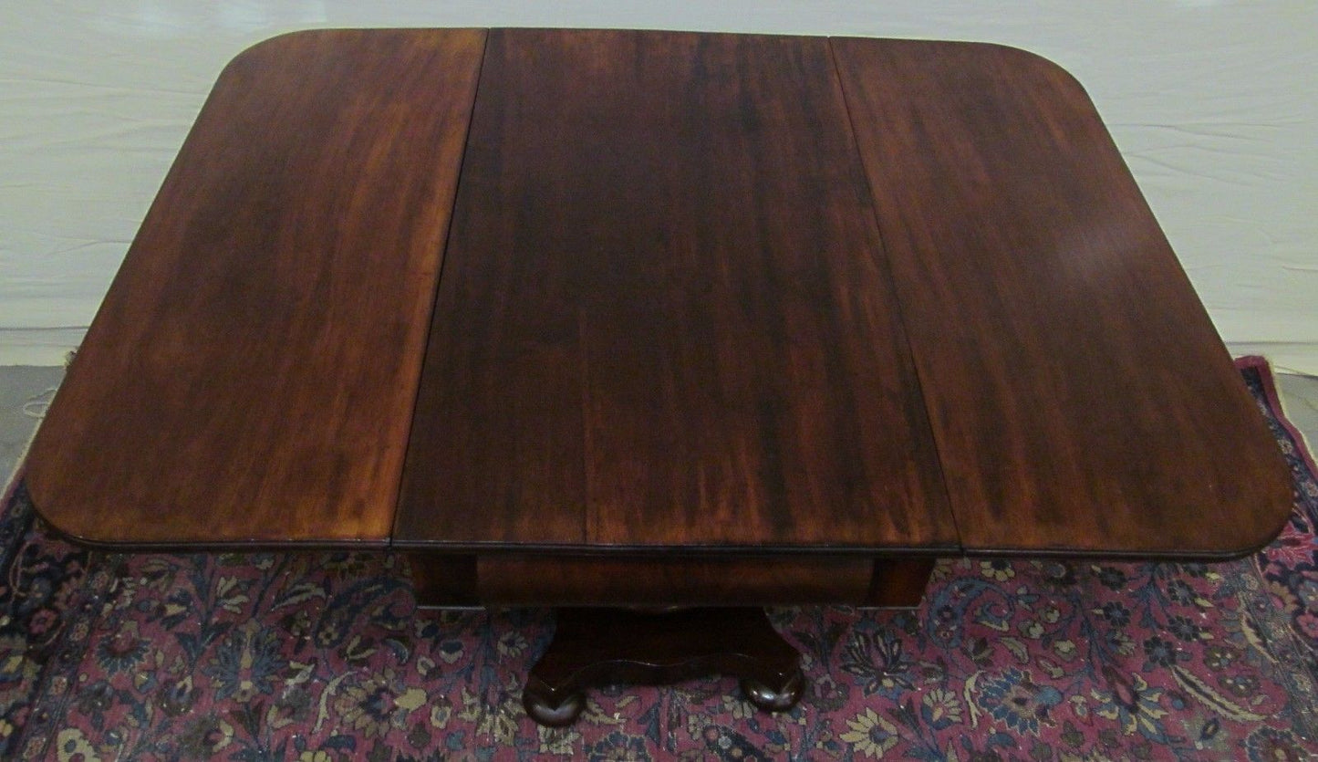 CIRCA 1830'S CLASSICAL EMPIRE BOSTON MAHOGANY BREAKFAST TABLE