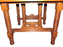 Load image into Gallery viewer, 19TH CENTURY EASTLAKE VICTORIAN OAK DINING ROOM TABLE &amp; LEAVES EXPERTLY RESTORED