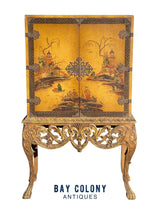 Load image into Gallery viewer, 20th C Antique Chinoiserie Carved Liquor Cabinet / Cupboard