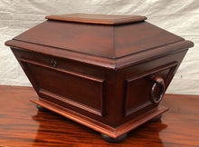 Load image into Gallery viewer, ANTIQUE REGENCY STYLED MAHOGANY CELLARETTE-ULTRA RARE SIZED SPECIMEN