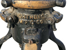 Load image into Gallery viewer, 19TH C ANTIQUE NORTH BROS MFG CO ADJUSTABLE IRON CHRISTMAS TREE STAND