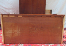 Load image into Gallery viewer, CIRCA 1800 NEW HAMPSHIRE COASTAL LADIES DESK IN B.E.MAPLE &amp; QUILTED CHERRY