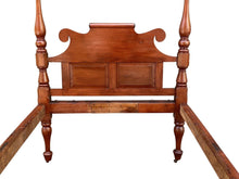 Load image into Gallery viewer, 19th C Antique Country Sheraton Cherry Four Post Tester Bed / Canopy Bed