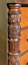 Load image into Gallery viewer, Early 19th Century Vermont Federal Butler&#39;s Desk in Bird&#39;s Eye Maple &amp; Mahogany