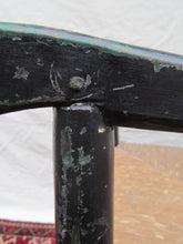 Load image into Gallery viewer, 18th CENTURY QUEEN ANNE PERIOD ROCKING ARM CHAIR IN ORIGINAL BLACK PAINT