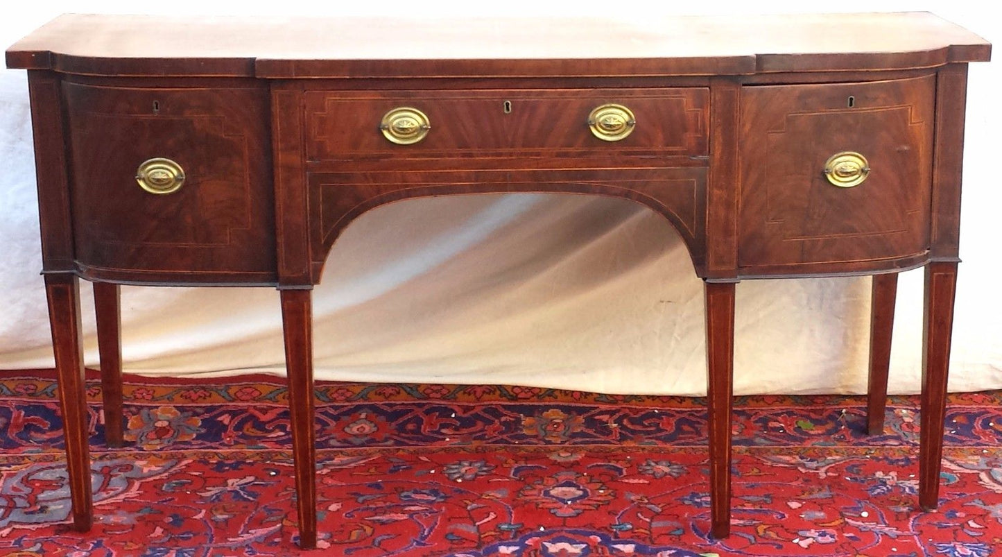 FINE 18TH CENTURY GEORGE III MAHOGANY INLAID SIDEBOARD