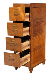 20th C Antique Arts & Crafts / Mission Oak File Cabinet