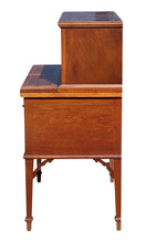 Load image into Gallery viewer, 20th C Federal Antique Style Mahogany Tambour Ladies Desk - Seymour Reproduction