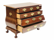 Load image into Gallery viewer, 20TH C BAKER MAHOGANY BOMBE / KETTLE FORM DRESSER / CHEST ~ CHIPPENDALE STYLE