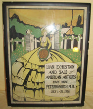 Load image into Gallery viewer, ART NOUVEAU ANTIQUE ADVERTISING POSTER - PETERBOROUGH N.H. JULY 1926