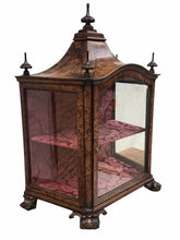 Load image into Gallery viewer, 18TH C QUEEN ANNE PERIOD OYSTER WOOD VITRINE / CABINET