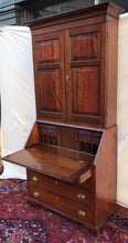 Load image into Gallery viewer, ULTRA RARE 18TH CENTURY CHERRY CONNECTICUT HEPPLEWHITE DOUBLE BLANK DOOR DESK