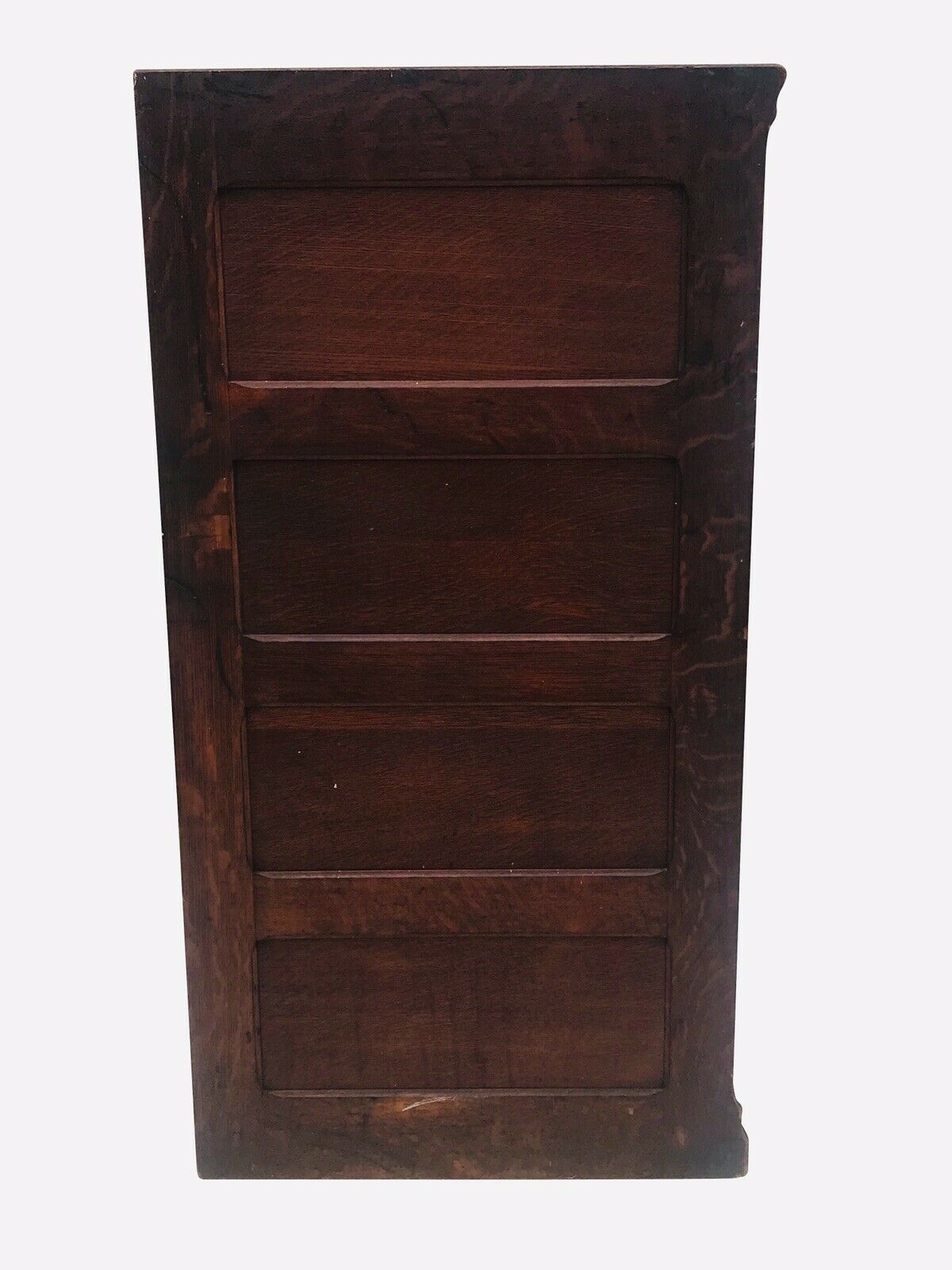 EARLY 20TH C ANTIQUE AMBERG 4 DRAWER ARTS & CRAFTS / MISSON OAK FILE CABINET