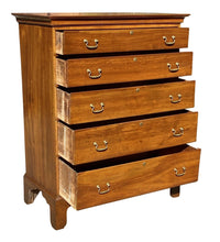 Load image into Gallery viewer, 18th C Antique Cherry New England Chippendale Chest of Drawers / Dresser